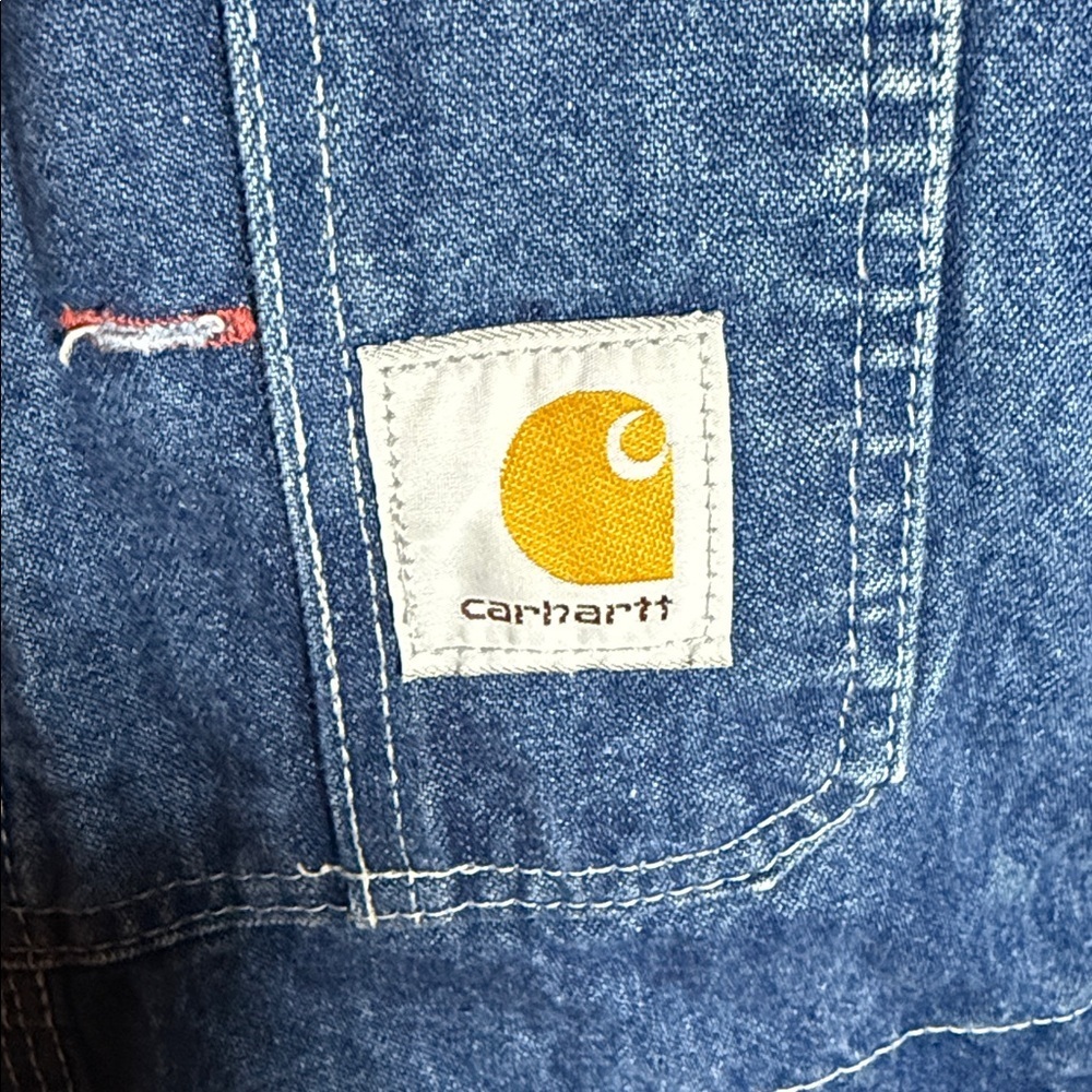 Carhartt Vintage Denim Cut Off Overalls - Picture 4 of 10